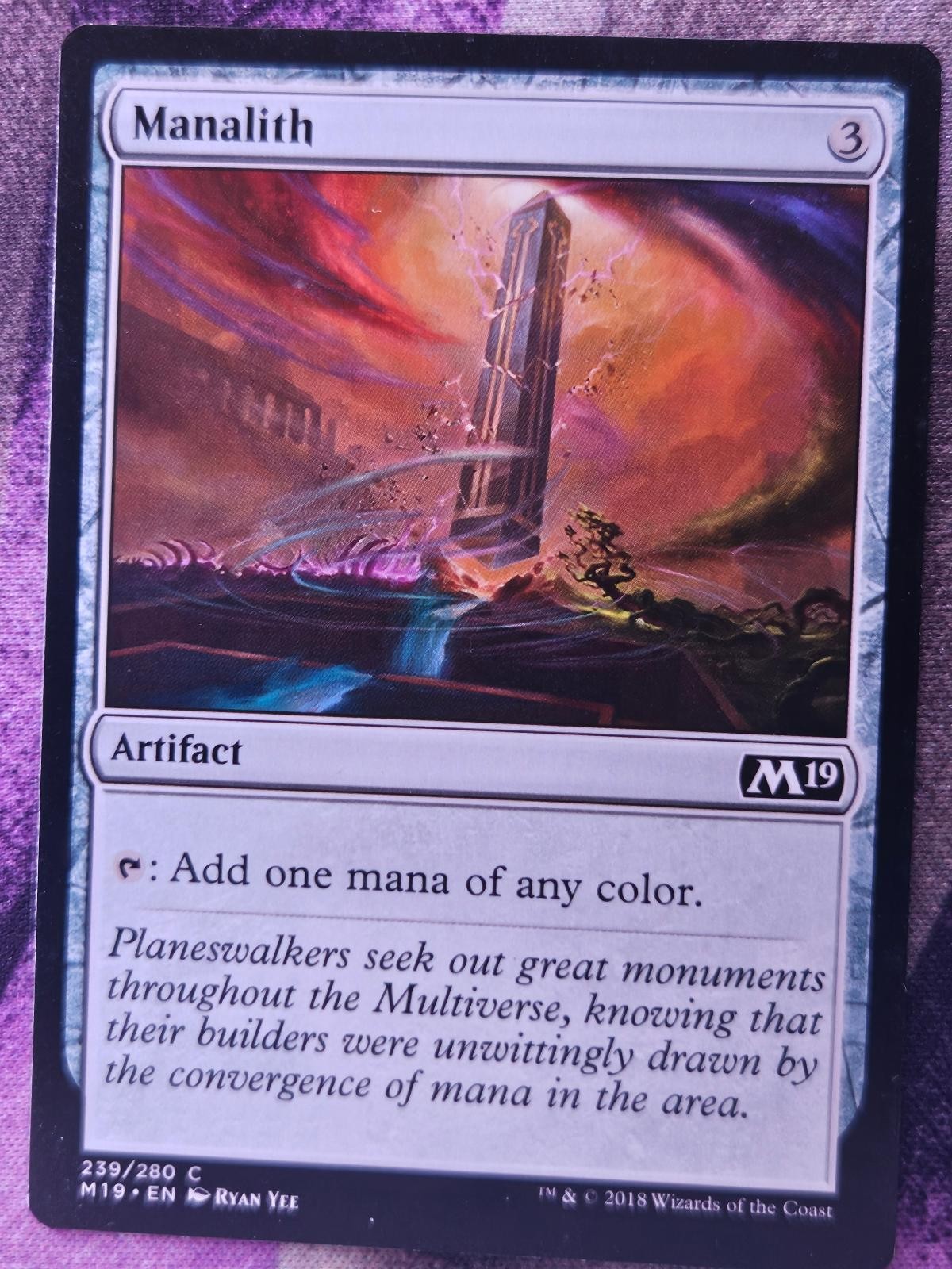 Manalith 239 Common Core Set 2019 Magic: The Gathering Moderately Played