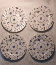 4 Myott Finlandia Pattern Bread Plates Staffordshire England 6 3/4" Dia