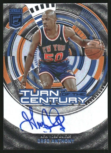 2023-24 Elite Turn of the Century Signatures #45 Greg Anthony Auto