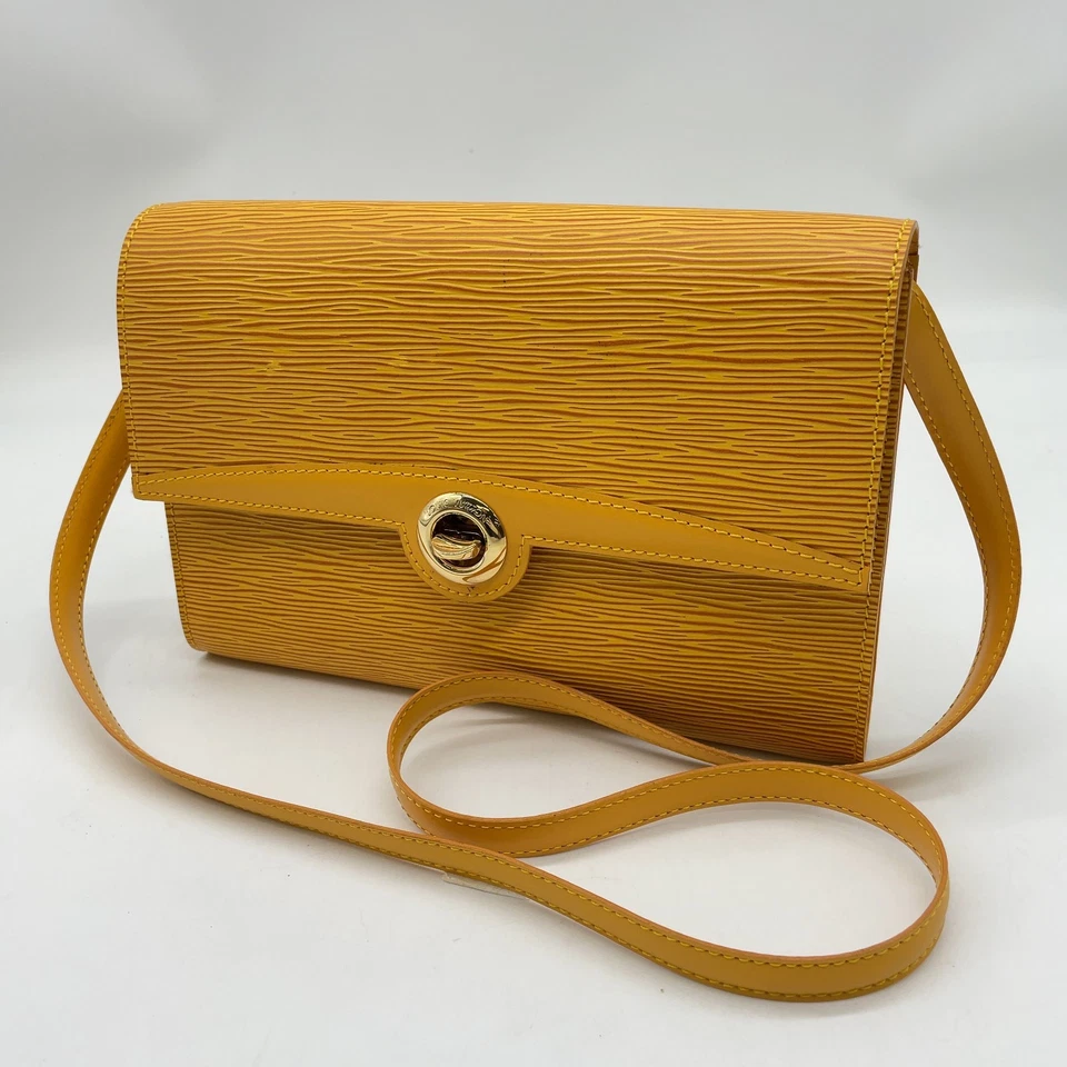 Auth Louis Vuitton Epi Arches Yellow M52579 Shoulder/Clutch Bag W/B/D NS101326 - Image 4 of 4