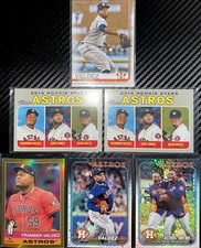 (6) Lot FRAMBER VALDEZ 2025 Heritage GOLD Refractor #’d /50, 2019 Topps RC #376