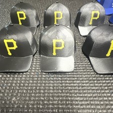 Black/Yellow Pirates P Logo Baseball Cap Bott...