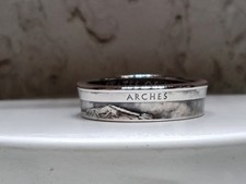 ARCHES, UT. - Size 9  State Quarter Coin Ring