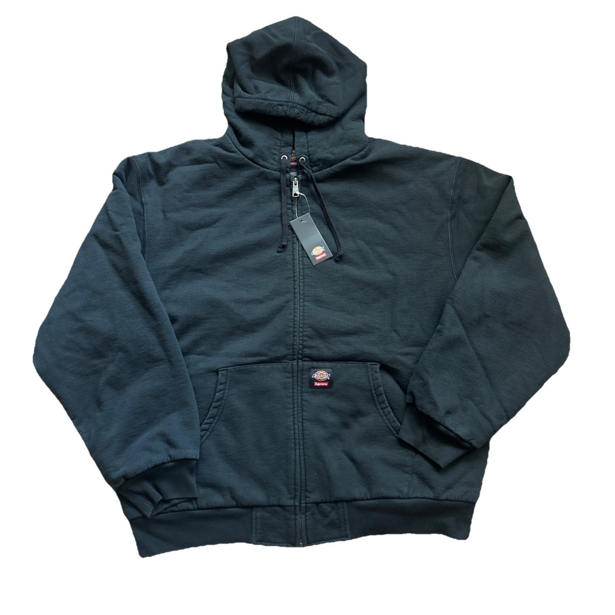 トップス Supreme x Dickies Quilted Lined Zip Up Supreme x Dickies Quilted Lined Zip Up Hoodie w/free hat - Black