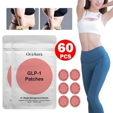 60 Pack Weight-loss GLP-1 Patches Slimming Patches Weight Management Tools