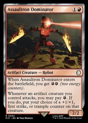 x1 Assaultron Dominator R MTG Universes Beyond: Fallout M/NM, English
