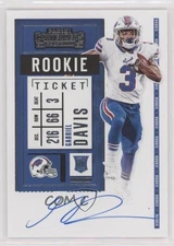 2020 Panini Contenders RPS Variation Gabriel Davis #139 Rookie Auto RC s3g