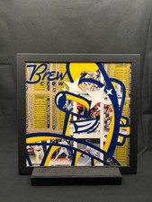 1/1 Custom Milwaukee Brewers Baseball Card Art — Handmade Framed Piece