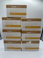 7 RAW SUGAR Eco Body Bar, LEMON SUGAR  5 oz Each