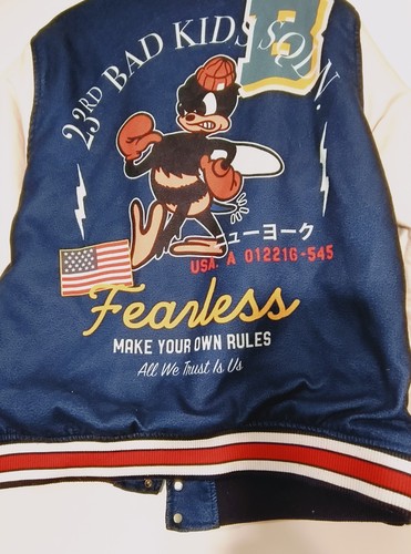 Reason Varsity Fearless Letterman Champions World class Graphic Jacket size XL - Picture 3 of 14