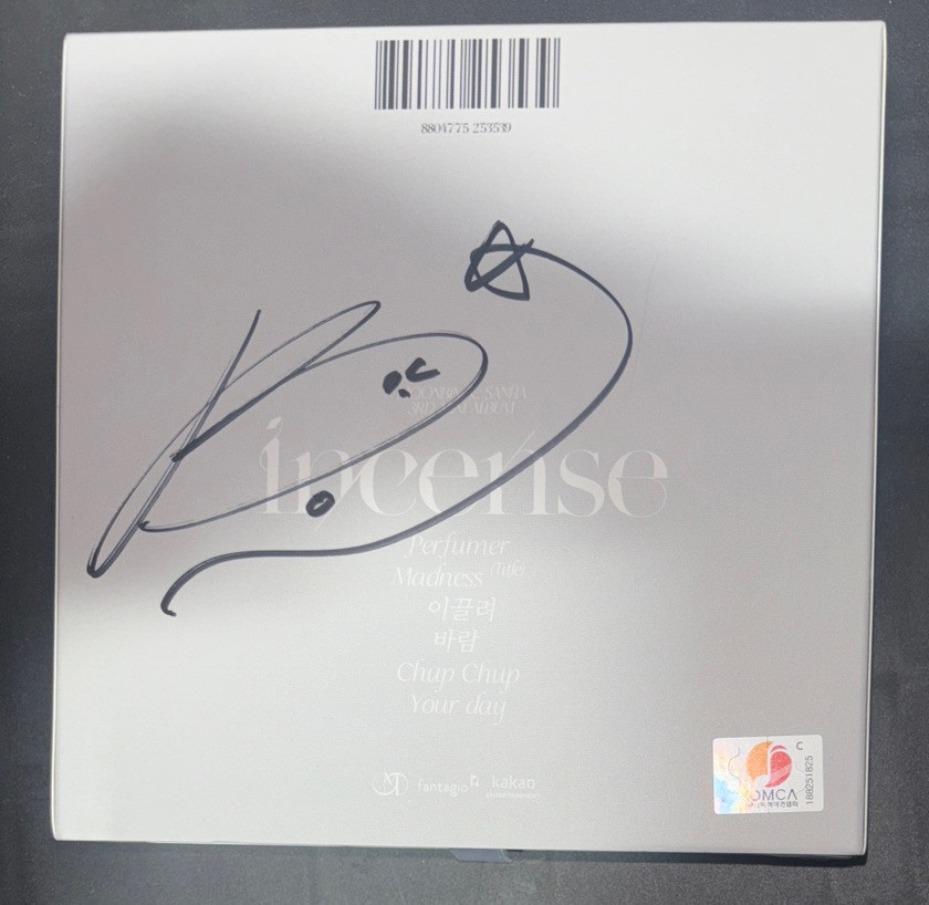 ASTRO Moonbin & Sanha [INCENSE] Moonbin Autographed Signed Album