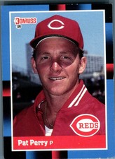 1988 Donruss Pat Perry #626 Cincinnati Reds MLB Baseball Pitcher William Patrick