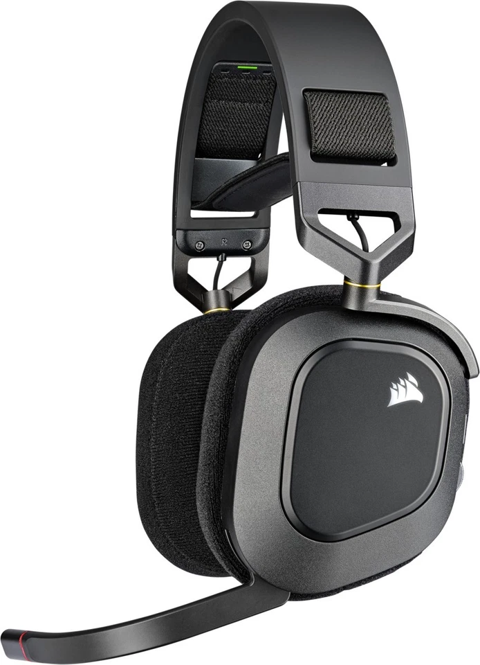 Corsair HS80 RGB Wireless carbon Gaming Headset Dolby Atmos PC Mac PS5 PS4 iCUE