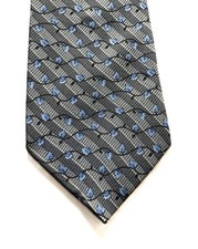 Stafford Executive Men's Multi-Colored Grey Geometric Necktie 100 Silk 3-3/4"