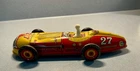 Marx Tin Litho, Vintage, Wind-up, "Mechanical racer" #27, with driver