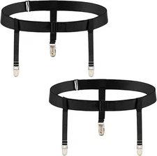 Women’s Plus Size Thigh Garter Belt & Stockings Set High Elastic Adjust New