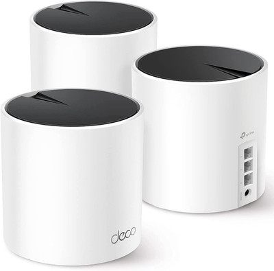Deco X55 AX3000 Wifi 6 Mesh System - Covers up to 6500 Sq.Ft, Replaces Wireless