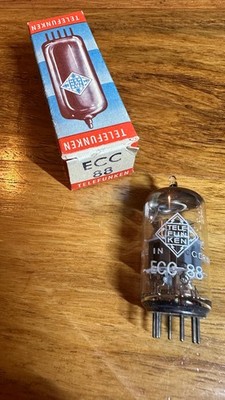 Telefunken ECC88 Röhre NOS NIB Perfectly Matched    Diamond Audio Verstärker