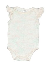 Baby Kiss Girls Ivory Short Sleeve Bodysuit 0-3 Months