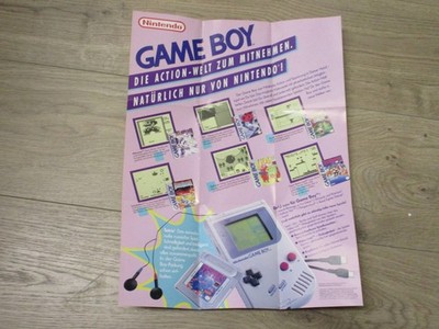 Poster Plakat Werbeplakat Retro GameBoy Game Boy GB / NES Nintendo