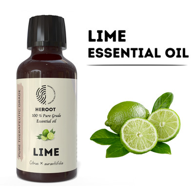 Heroot Lime Pure Essential Oil 10ml for Diffuser Aromatherapy Home Fragrance