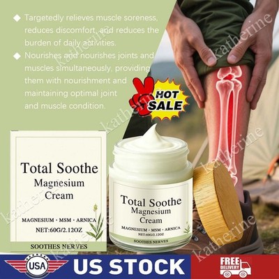 Total Soothe Magnesium Cream Total Relief Magnesium Creams Nerve Pain Relief ~US