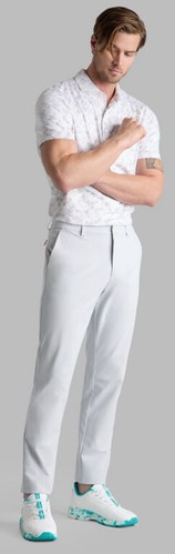 $120 G/Fore Golf Polo Icon Logo Snow White Grey Masters Us Open Tour Mens Small - Bild 2 von 11