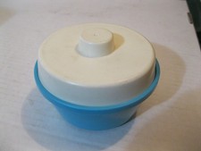 Fisher Price 1992 Fun With Food Blue Bowl with White Lid 2122