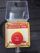 Emergency Stop Button with Box, Generator E-stop