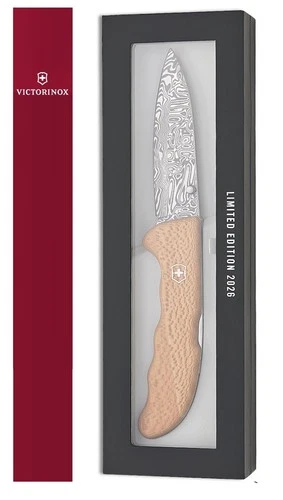 Victorinox Evoke Wood Damast Limited Edition 2026 Brown - Knife (Swiss made