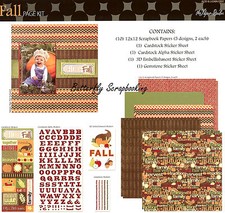 Fall Harvest Thanksgiving 12X12 Scrapbooking Kit The Paper Studio Memories NEW