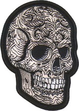 Pattern Skull Patch - 3x4 inch - P7506
