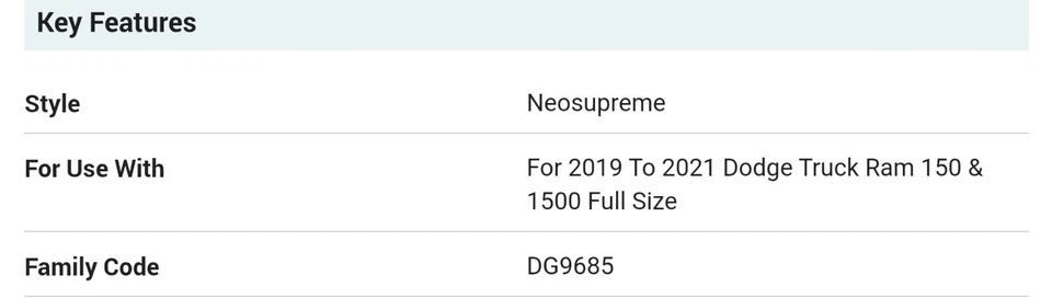 Dodge Ram 2019-21 1500 Coverking Foto 3 de 3