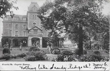 Ogontz School, Ogontz PA handsome vintage postcard postally used in 1907