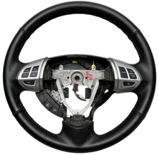 2008-17 Mitsubishi Lancer 07-13 Outlander Leather Oem Steering Wheel W Controls 2008-17 Mitsubishi Lancer 07-13 Outlander Leather Oem Steering Wheel W Controls