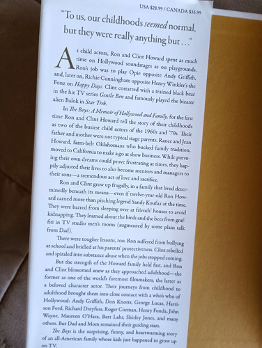 THE BOYS : A Memoir of Hollywood and Family by Ron Howard and Clint Howard - Picture 3 of 15