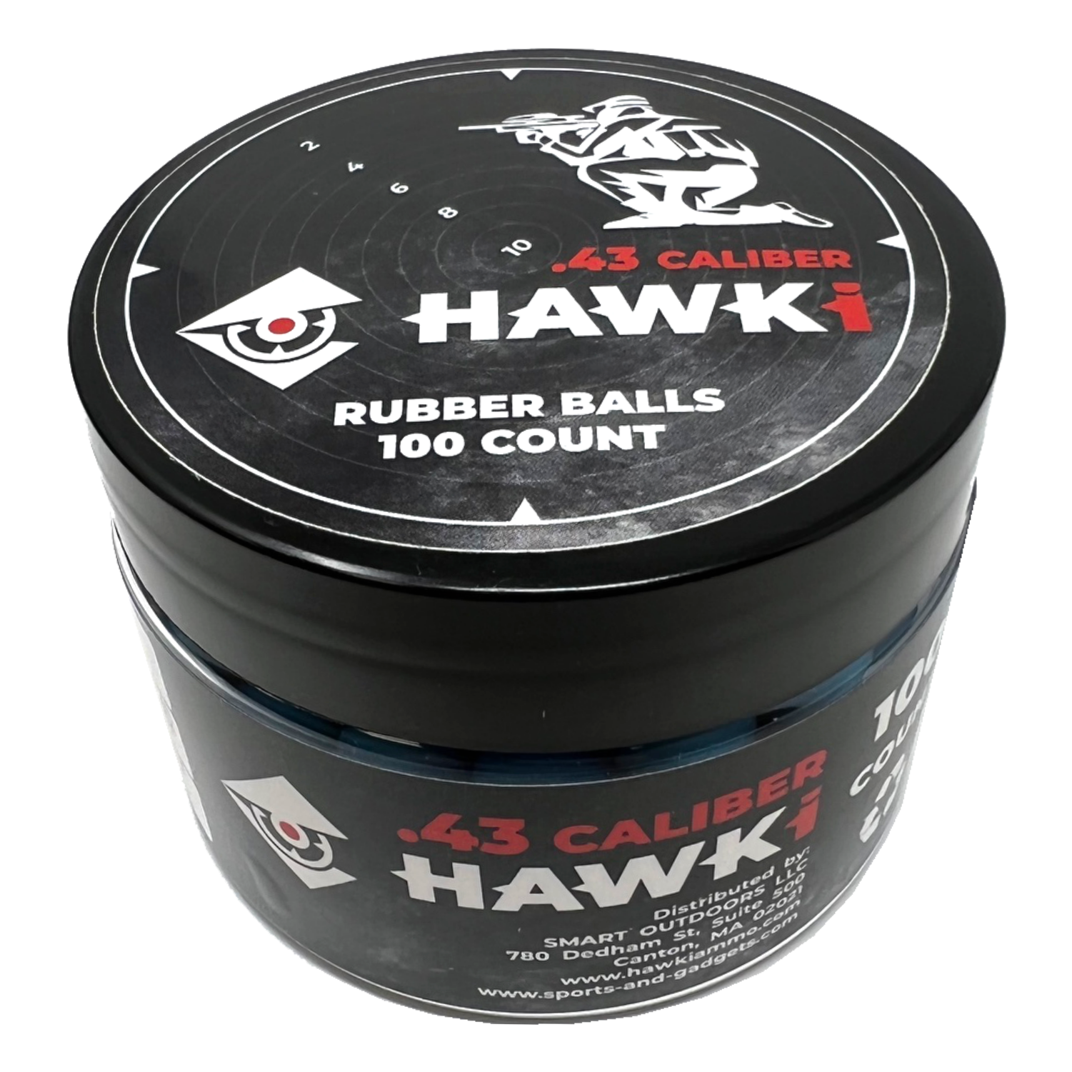 Hawki .43 Caliber Training Paintball Reusable Rubber Balls 100 pack