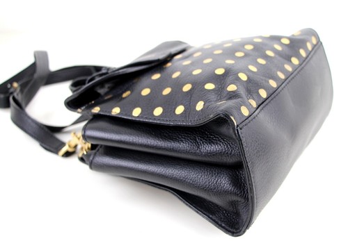 Kate Spade Saturday SCHWARZ LEDER GEPUNKTET SCHULTERTASCHE XBODY UMHÄNGETASCHE HANDTASCHE - Bild 8 von 17