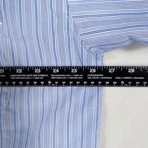 Polo Ralph Lauren Sleep Shirt Pajama Top Mens XL Blue White Stripe Button Down - Picture 5 of 8