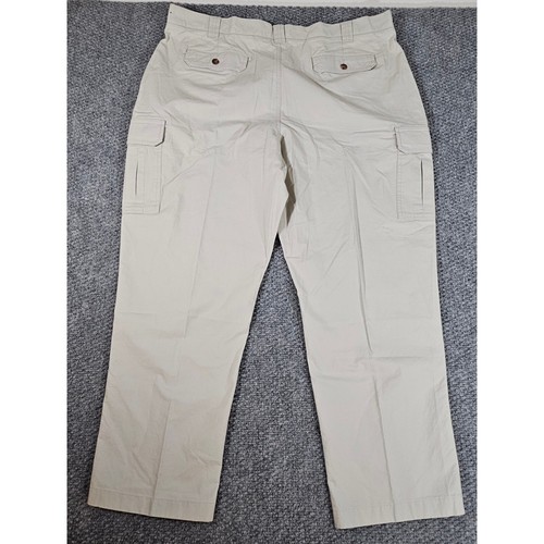Pantaloni cargo LL Bean vestibilità classica outdoor casual da lavoro pietra beige 42x30 uomo - Foto 5 di 5