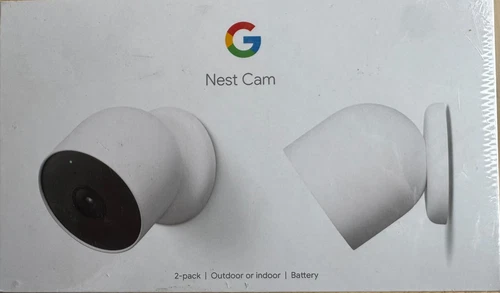 *NEW SEALED* Google Nest Cam Wireless Battery Indoor Outdoor 2-Pack