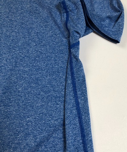 Adidas T Shirt Men’s Large Blue Short Sleeve Crewneck Stretch Activewear Gym Tee - Picture 4 of 13