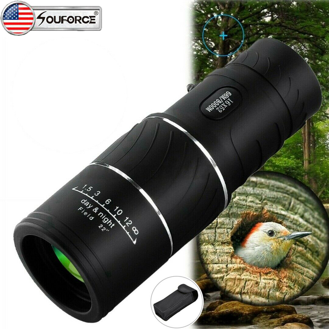 2019 New Waterproof 16x52 High Definition Monocular Telescope