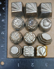 12 VINTAGE CHOCOLATE MOLDS 110