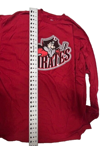 Maglia rossa Portland Pirates manica lunga taglia uomo 2XL Minor League Hockey - Foto 5 di 5