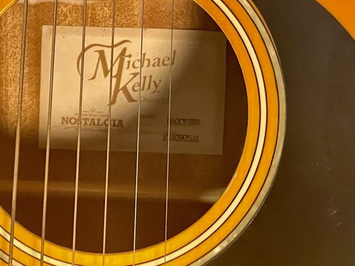 Michael Kelly Nostalgia Series Acoustic Electric 6 String Guitar Model NL0CETSB - Picture 5 of 23