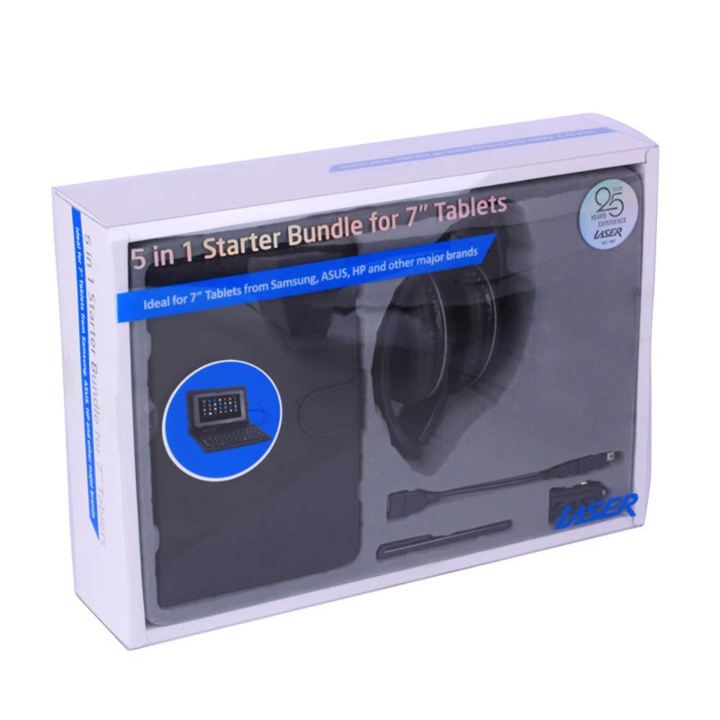Paquete de accesorios para tablet 5 en 1 auriculares lápiz teclado cubierta cable Foto 3 de 4