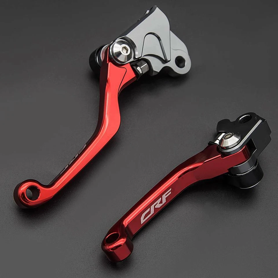 For Honda CRF150F CRF230F 03-17 CRF125 F 2014-2017 Clutch Brake Pivot Levers Red - Image 2 of 4