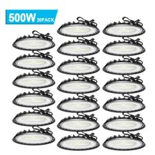 20Pcs UFO Led High Bay Light 500W Industrial Commercial Warehouse Led Shop Light