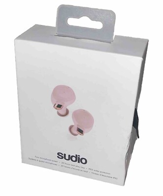 FEM FEMPNK Sudio True Wireless In-Ear Earbuds Pink for sale online